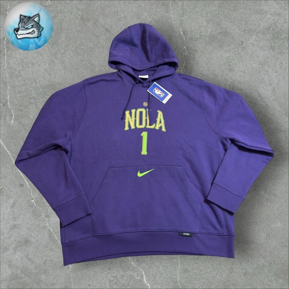 Nike New Orleans Pelicans City Edition Hoodie Zion Williamson XL HQ3775-536
